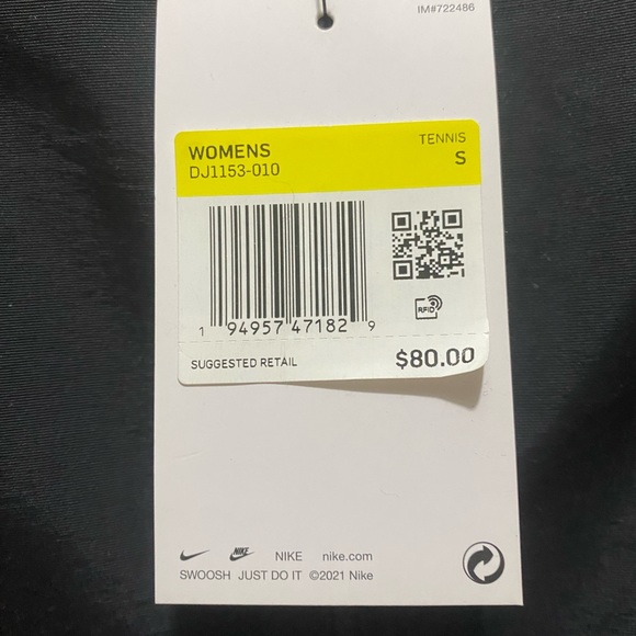 🎾😎 NIKE SERENA WILLIAMS ZIP FRONT LOOSE-FIT TENNIS OVERALLS NWT BRAND NEW 🔥 - Picture 6 of 7